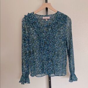 Philosophy Floral Sheer Blouse